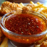 netherflame sauce recipe served with fries and nuggets