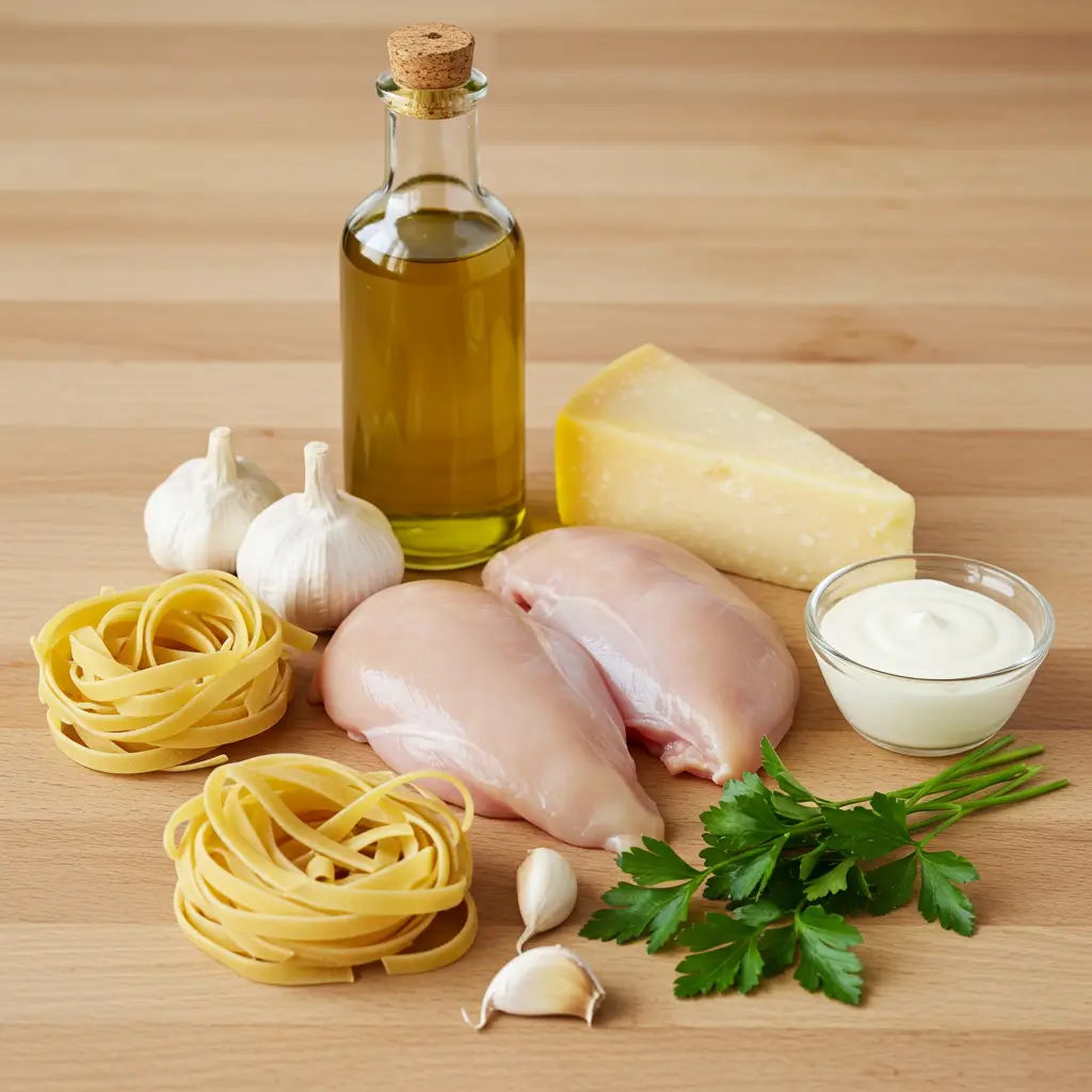Chicken Alfredo Pasta recipe ingredients