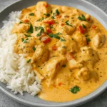 Creamy Smothered Chicken Rice skillet dinner