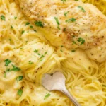 crockpot angel chicken served over angel hair pasta