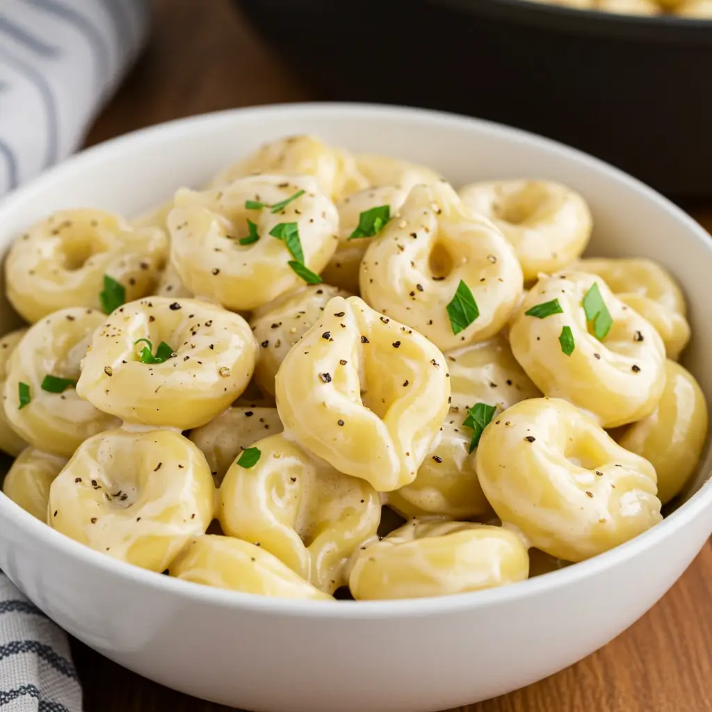 Crockpot Chicken Alfredo Tortellini: A Creamy Comfort Meal for Busy Nights
