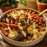 roasted-veggie-chickpea-bowls-maple-dijon-dressing