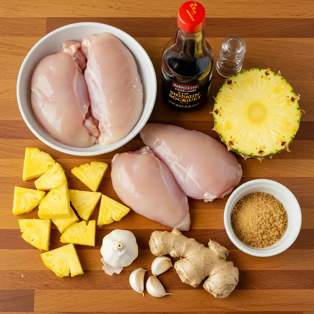 sweet hawaiian crockpot chicken ingredients