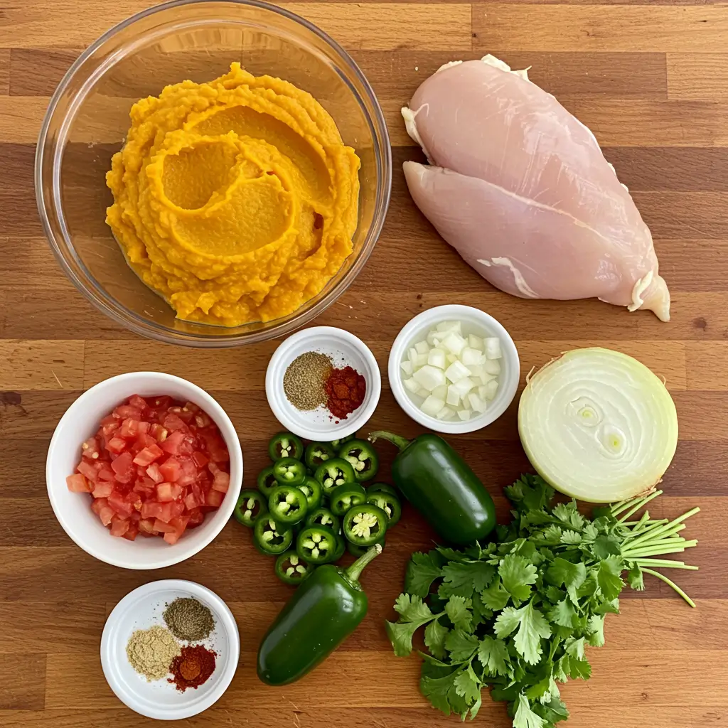 creamy-pumpkin-chicken-chili-ingredients