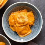creamy pumpkin ravioli fall dinner recipe