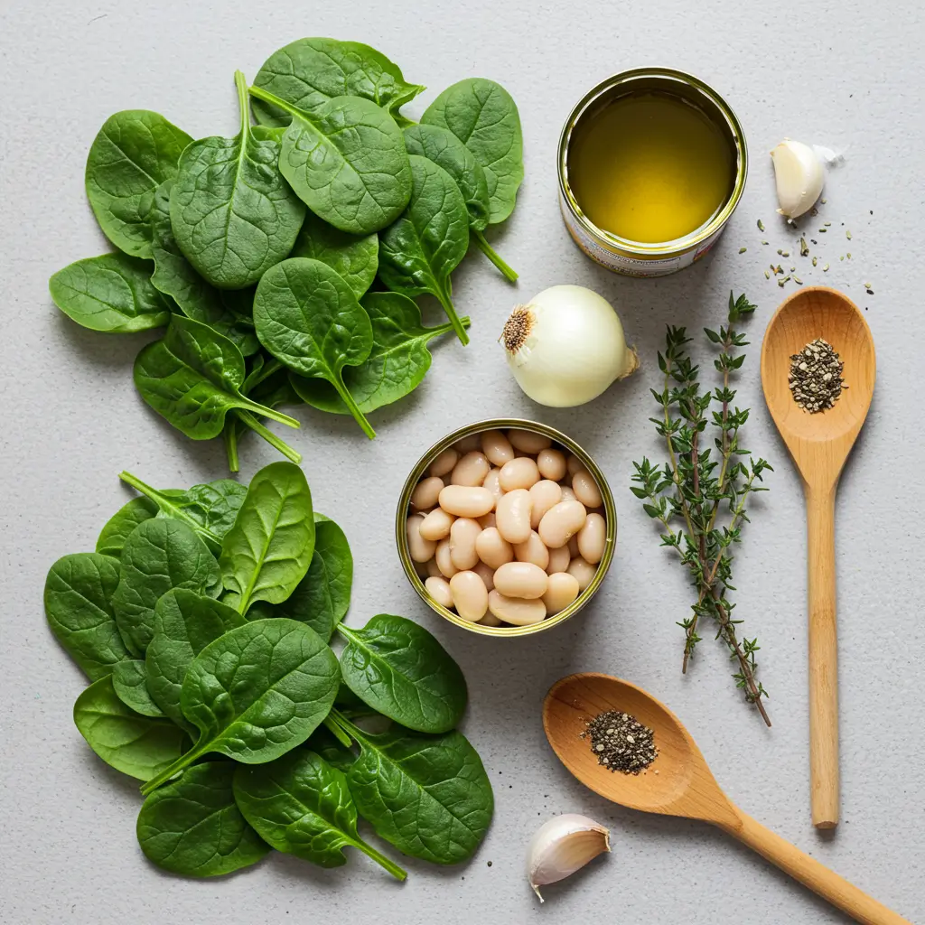spinach and white bean soup ingredients